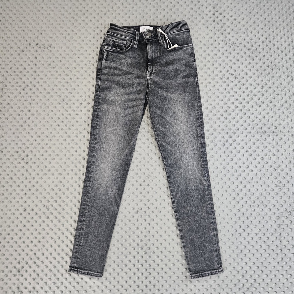 FRAME LE ONE SKINNY BLACK‎ JEAN SKINNY FIT 26" WOMENS SIZE 1  NWT